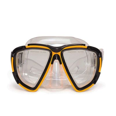 6.5" Yellow Kona Pro Mask Swimming Pool Accessory for Teen/Adults