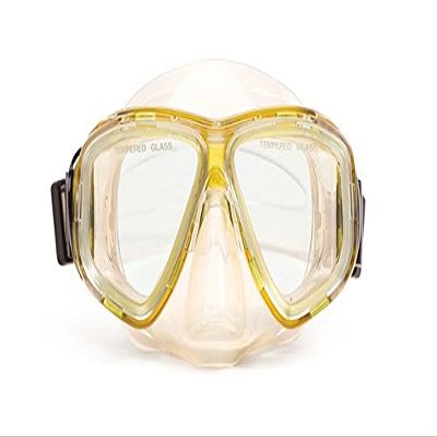 5.5" Yellow and Clear Pro Mask Swimming Pool Accessory