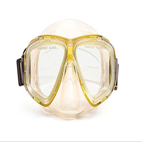 5.5" Yellow and Clear Pro Mask Swimming Pool Accessory