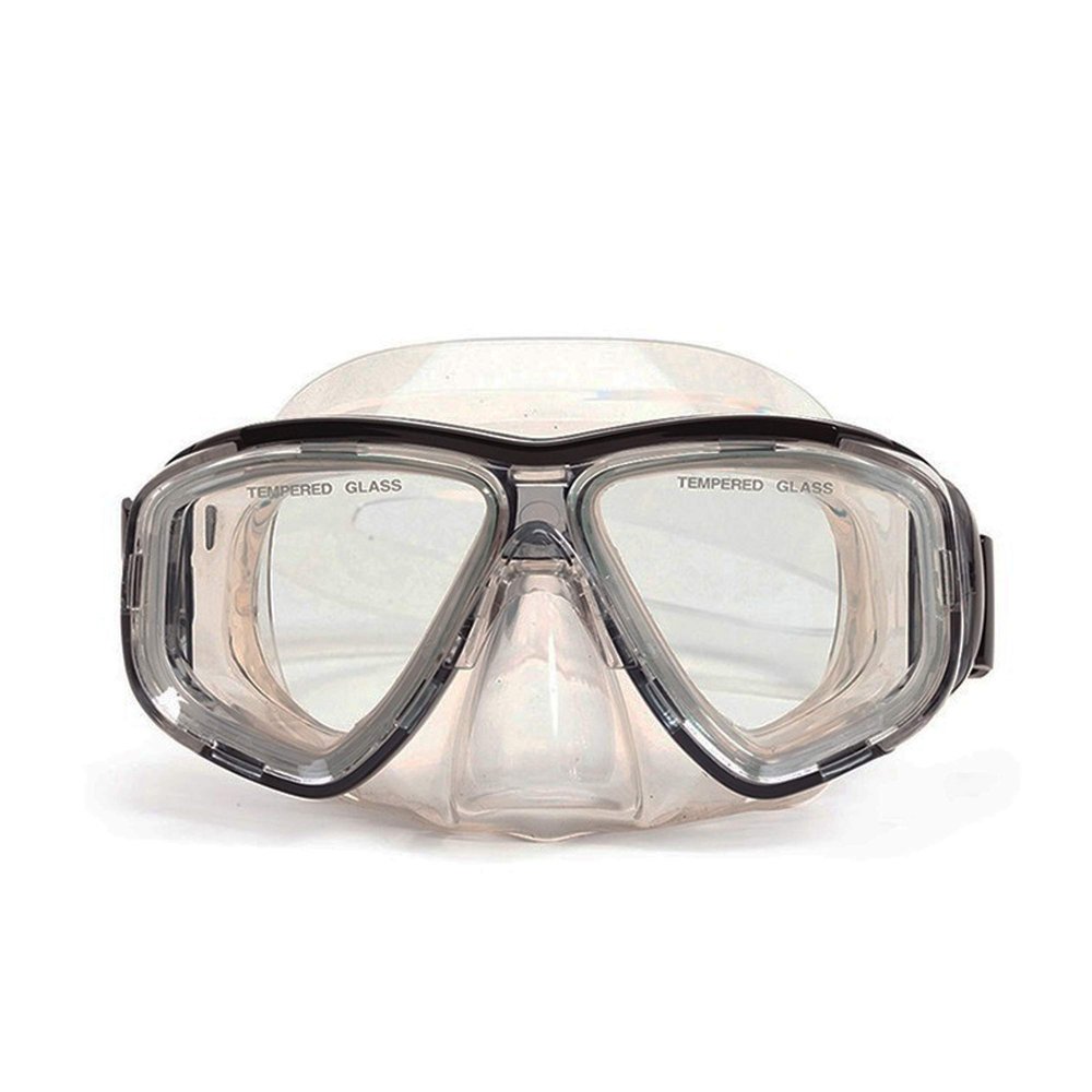6.25" Malibu Black and Clear Pro Mask Swimming Pool Accessory for Adults