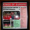 Lilywhite Multimedia Manchester United 2 Bayern Munich 1-1999 Champions League Final - Framed Print view 1