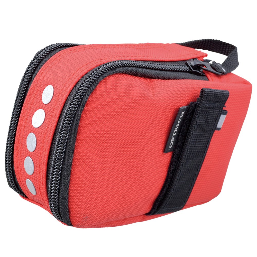 Ostrich 621-2 Tubular Bag, Red, 0.9 L, 2.4 x 6.3 x 3.5 inches (60 x 160 x 90 mm)