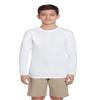 French Toast Boys' Big Long Sleeve Crewneck Tee T-Shirt, White, M (8) view 1