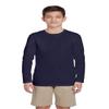 French Toast Boys' Big Long Sleeve Crewneck Tee T-Shirt, Navy, XL (14/16) view 1