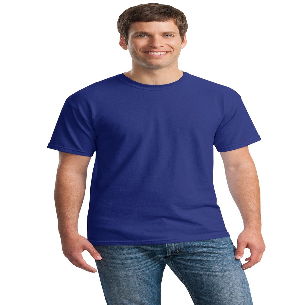 Gildan Heavy Cotton 5.3 oz. T-Shirt (G500) Pack of 2- COBALT,XL