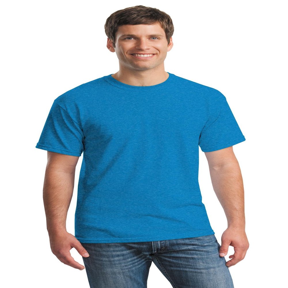 Gildan Heavy Cotton 5.3 oz. T-Shirt (G500) Pack of 2- GRAVEL,L