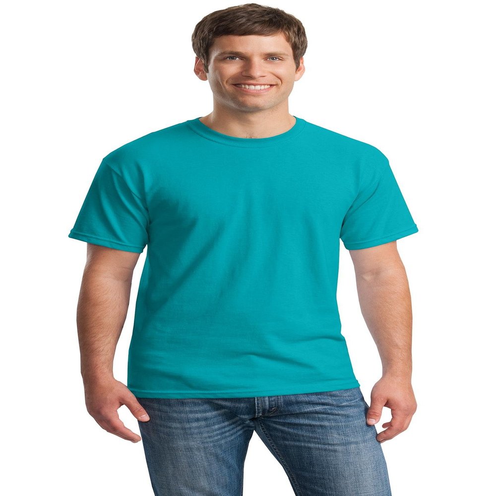 Gildan Heavy Cotton 5.3 oz. T-Shirt (G500) Pack of 2- TROPICAL BLUE,2XL