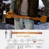 1844 Helko Werk Germany Classic Nordic Splitting Axe - Made in Germany for Splitting Wood and Splitting Rounds and Heavy Duty Firewood, Scandinavian Axe - Head 5.5 lbs, Handle 31 in. (Nordic) #13521 view 2