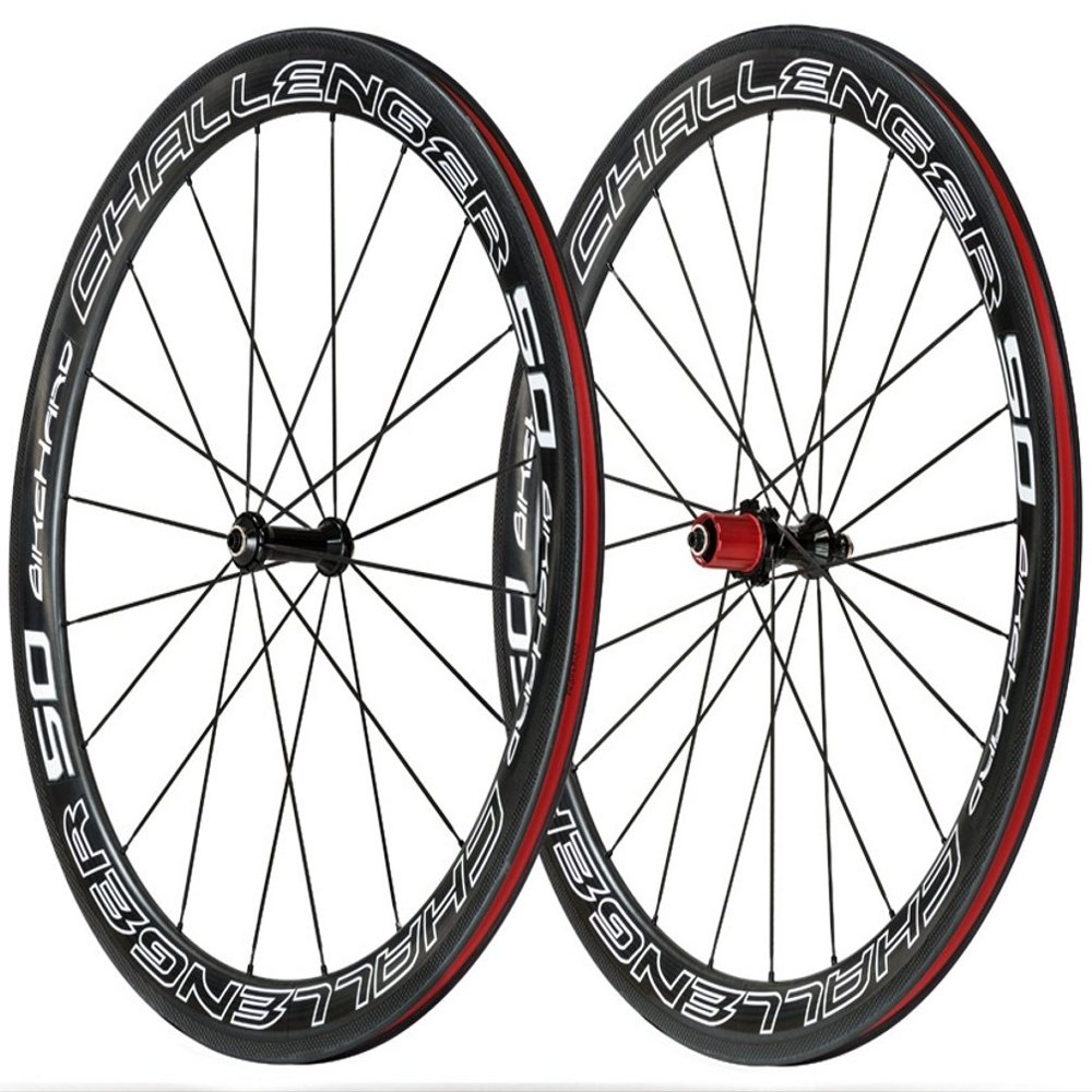 BikeHard Challenger Carbon 50 700c Clincher Road Wheelset Shimano