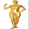 VSVO Unisex Baby Shiny Spandex Skin-tight Full Bodysuit Zentai Costume (Gold, Small) view 2