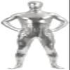 VSVO Unisex Baby Shiny Spandex Skin-tight Full Bodysuit Zentai Costume (Silver Grey, Medium) view 1
