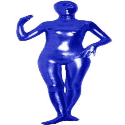VSVO Unisex Baby Shiny Spandex Skin-tight Full Bodysuit Zentai Costume (Royal Blue, X-Large)