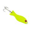 AL's Goldfish Lure Company, G300 Goldfish Freshwater Fishing Spoon Lure with Treble Hook for Trout, Salmon, Bass, Walleye, Northern Pike and Muskie. 1/2 oz. 2-3/4", #2 Hook, Chartreuse view 3