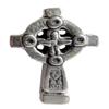 Celtic Cross Pin Badge - Hand Made in Cornwall, England in Solid Pewter view 1