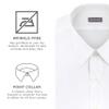 Van Heusen Men's Big Fit Short Sleeve Dress Shirts Poplin Solid (Big and Tall), Grey Stone, 20" Neck view 4