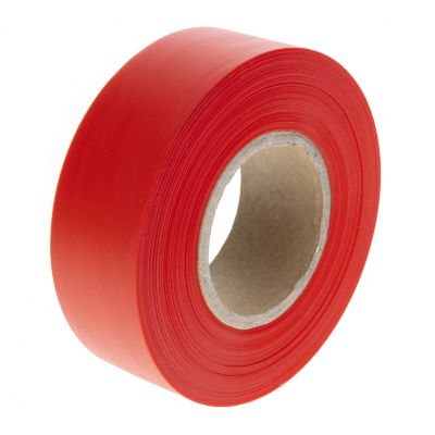 ASR Outdoor 200ft High Visibility Trail Marking Ribbon, Backpacking Safety Hiking Gear, Bright Red