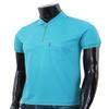 BCPOLO Men's Zip Polo Shirt Short Sleeve Dri Fit Athletic Polo Shirt-Aqua M view 4