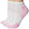 Thorlos Women's DWMXW Walking Thick Padded Ankle Sock, Pink (3 Pack), Large view 1