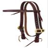 Weaver Leather Working Tack Solid Brass Economy Browband Headstall, Golden Chestnut, 3/4" view 1