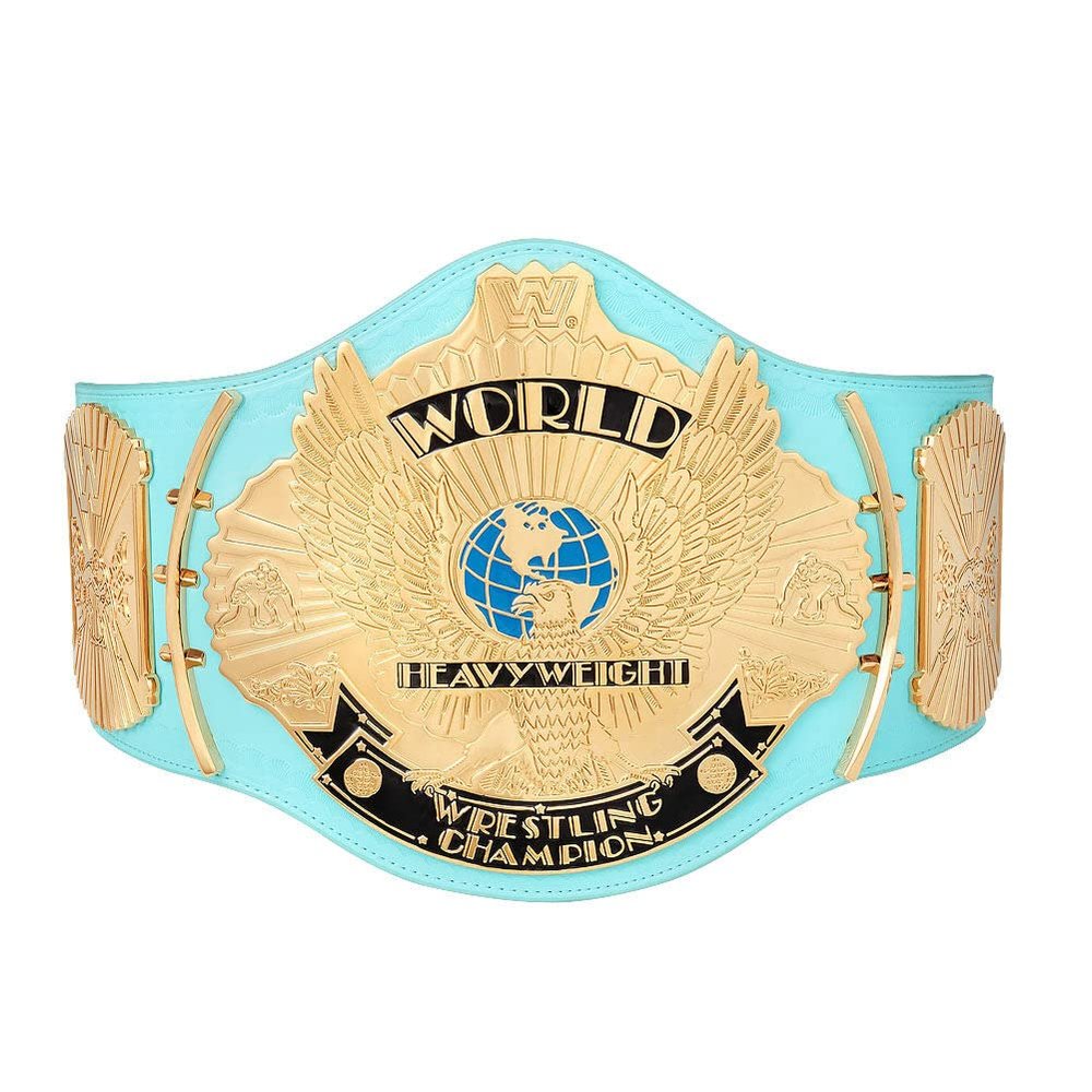 WWE Authentic Wear Replica Blue Winged Eagle Championship Title Belt