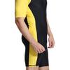 BIKMAN One-Piece Snorkeling Surfing Swim Suit Short Sleeves Plus Size Swimwear- Sun Protection (XXL(Weight:154lbs-176lbs), Yellow) view 2