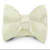 Moda Di Raza Boys Bowtie Pre-Tied Satin Formal Tuxedo Bowtie Adjustable Length Satin Kids Bow Tie - Off White Bow Tie One Size Bow Ties view 1