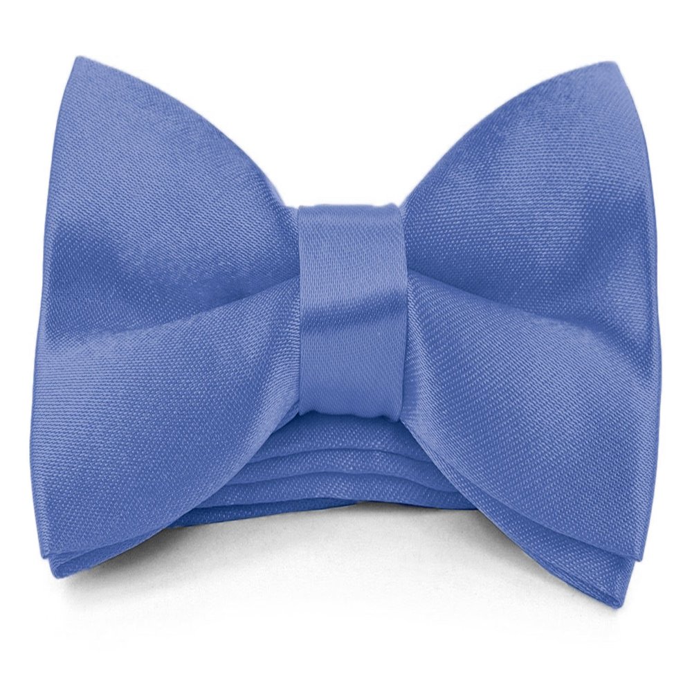 Moda Di Raza Boys Bowtie Pre-Tied Satin Formal Tuxedo Bowtie Adjustable Length Satin Kids Bow Tie - Periwinkle One Size Bow Ties [Paperback] [Paperback]