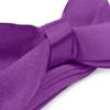 Moda Di Raza Boys Bowtie Pre-Tied Satin Formal Tuxedo Bowtie Adjustable Length Satin Kids Bow Tie - Purple One Size Bow Ties view 2