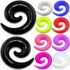 0 gauges 8mm ears men women plugs tunnels silicone earring strecher expander double flare 0g 0 gauges 8mm view 1