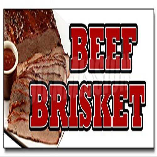 12" Beef Brisket Decal Sticker Slow Cooked bar b que Texas Smoked Sandwich
