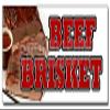 12" Beef Brisket Decal Sticker Slow Cooked bar b que Texas Smoked Sandwich view 1