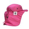 TopHeadwaear 4 Panel Large Bill Flap Hap (Youth Size) - Hot Pink view 3