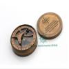 Handmade Brass Sundial Compass  Thoreau Dream Chaser Quote  Go Confidently in The Direction of Your Dreams  Vintage Sun Clock with Leather Case  Gift for Explorer, Graduate or Loved One view 3