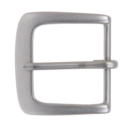 1 1/2" (38 mm) Single Prong Square Belt Buckle Color: Antique Silver