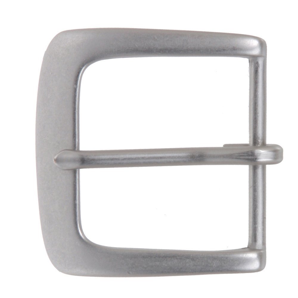 1 1/2" (38 mm) Single Prong Square Belt Buckle Color: Antique Silver