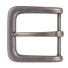 1 1/2" (38 mm) Single Prong Square Belt Buckle Color: Antique Silver view 1