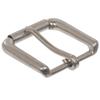 1 3/8" (35 mm) Single Prong Rectangular Roller Belt Buckle Color: Antique Silver view 2