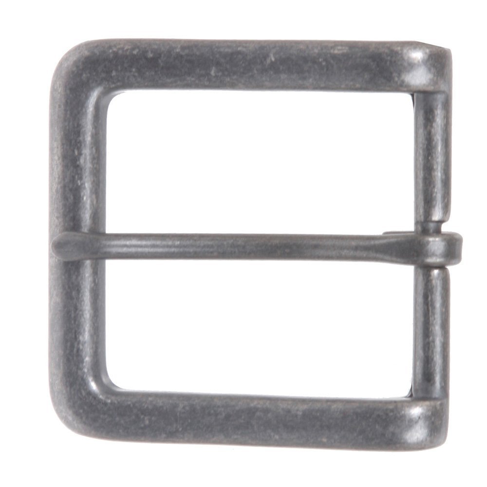1 1/2" (40 mm) Single Prong Square Belt Buckle Color: Antique Silver