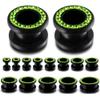 00g 10mm 00 Gauges Gauge Flesh Tunnels Tunnel Screw Double Flare Flared Stretching Ear Plugs Gauges Stretcher Expander Body Piercing Ear Plug Earlets Expanders Ears Earring Earrings 00g = 10mm view 1