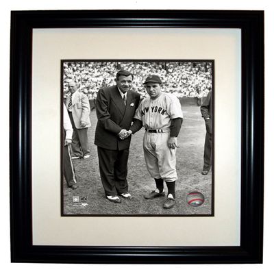 Babe Ruth & Yogi Berra NY Yankees 8x10 Photo 11x14 Black Frame #026