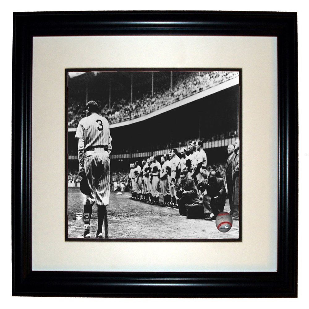 Babe Ruth NY Yankees 8x10 Photo in an 11x14 Double Matted Black Frame #018
