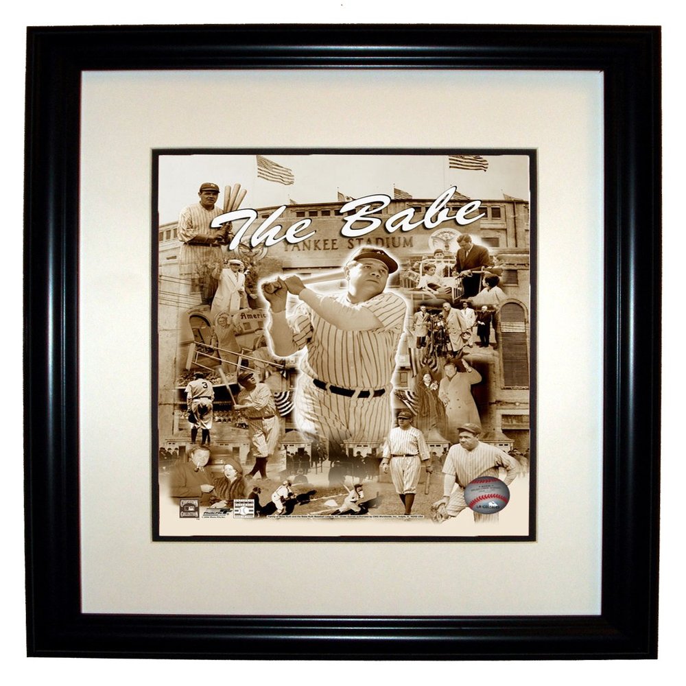 Babe Ruth NY Yankees 8x10 Photo Collage in an 11x14 Double Matted Black Frame #033