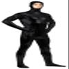 VSVO Shiny Spandex Open Face Full Bodysuit Zentai Suit for Adults and Children (X-Large, Black) view 3