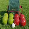 BuyBocceBalls Listing - Made in USA, Premium Quality Tournament Bocce Set - 110mm Lime Green and Dark Orange Balls, Nylon Engraved Green Bag, 998 Grams (2 lbs. 3.2 oz.) view 2