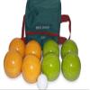 BuyBocceBalls Listing - Made in USA, Premium Quality Tournament Bocce Set - 110mm Lime Green and Yellow Balls, Nylon Engraved Green Bag, 998 Grams (2 lbs. 3.2 oz.) view 1