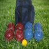 BuyBocceBalls Listing - Made in USA, Premium Quality Tournament Bocce Set - 110mm Blue and Dark Red Balls, Nylon Blue Bag, 998 Grams (2 lbs. 3.2 oz.). Various Bag Colors view 2