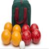 BuyBocceBalls Listing - Made in USA, Premium Quality Tournament Bocce Set - 110mm Red and Gold Balls, Nylon Bag, 998 Grams (2 lbs. 3.2 oz.). Various Bag Colors view 1
