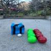 BuyBocceBalls Listing - Made in USA, Premium Quality Tournament Bocce Set - 110mm Green and Red Balls, Nylon Green/Black Bag, 998 Grams (2 lbs. 3.2 oz.). Various Bag Colors view 2