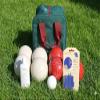 BuyBocceBalls Listing - Made in USA, Premium Quality Tournament Bocce Set - 110mm White and Red Balls, Nylon Maroon Bag, 998 Grams (2 lbs. 3.2 oz.). Polish. Measure Device view 2