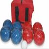 BuyBocceBalls Listing - Made in USA, Premium Quality Tournament Bocce Set - 110mm Blue and Red Balls, Nylon red Bag, 998 Grams (2 lbs. 3.2 oz.). Various Bag Colors view 2
